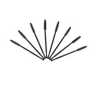 50 pièces applicateur de mascara en silicone à brosse à cils jetable avec poignée en PP pour les extensions et le levage des cils(Type de tour noire)