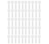 50 Pièces Attache Cable Adhesif Blanc, Petit Serre Cable Auto-Agrippant Réutilisable, Organisateur de Cable Management pour Bureau, Range Cable Support Multiprise, Gestion des Fils PC TV Maison