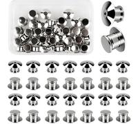 50 Pièces Attache Pins et Fermoir Pins Sécurisés et Antirouille en Métal pour Broches, Bijoux, Badges et Artisanat DIY, Argenté