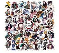 50 pièces Autocollants Aniplex officiellement licenciés Demon Slayer, autocollants Kimetsu No Yaiba anime dessin animé mixtes différents pour enfants, ordinateur portable, planche à roulettes, jouets 