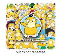 50 pièces Autocollants Pokémon imperméables en vinyle - Motifs de dessins animés mignons, convient pour les cahiers, les bouteilles d'eau, les planches de skate, les casques, les scrapbooks, etc. Tail