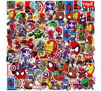 50 pièces Autocollants super-héros Avengers, autocollants imperméables pour planche de skate, ordinateur portable, moto, cadeau de vacances, décoration de fête, autocollants pour adolescents, petit ca