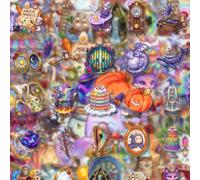50 pièces Autocollants transparents en PET du jardin secret de la sorcière, décalcomanies de créatures et scènes de fantaisie magique, idéal pour le journal de déchets, le scrapbooking, l'artisanat en