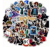 50 pièces Autocollants vinyle Officiellement Autorisés Accessoires Hogwarts Harry Potter Imperméables Cadeaux Dessin Animé Pour Bouteilles d'eau, Ordinateur Portable, Pare-chocs, Bouteilles d'eau, Ord