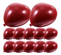 50 Pièces Ballon Cœur Rouge en Latex, Décoratif | Forme Romantique Élégante, Usage Mural ou Porche, Accessoire Photo, Fête Saint-valentin