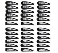 50 Pièces Barette,Mini pinces à cheveux,Pince Plate Cheveux,BB Barrettes à Cheveux,Barettes Cheveux (noir)