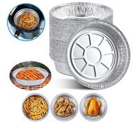 50 Pièces barquettes en aluminium Convient pour Napoléon &amp Broil King Grilles Alu-bac égouttoir, Grillschalen,Air Fry QIEDOVIEY