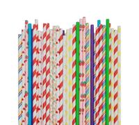 50 Pièces Baton Barbe a Papa, 30x6 CM Pailles en Papier Bâtonnets pour Barbe à Papa Sucettes et Pâtisseries - Loisirs - Travaux Manuels et Bricolage