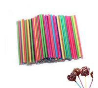 50 Pièces Baton Sucette Pop Cake, 10 cm Batonnet Pop Cake Bâtonnets en Papier pour Cakepop,Lollipop