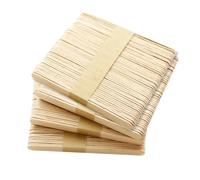 50 Pièces Bâtonnets Artisanaux en Bois pour Bricolage, Étudiants | Bois Beige Non Ciré, Bords Doux, Surface Lisse sans Écharde, pour amp et Comptage