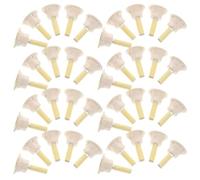 50 Pièces Bâtonnets de Moxa Professionnels avec Base, Suspendue | Moxa en Plastique, Tôle et Matière Végétale, Beige, pour Thérapie et Salon de Massage