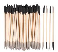 50 Pièces Bâtons de Ponçage 2 en 1, Granularité avec 150 Noir et 280 Gris, Bâtons Abrasifs pour Détails Fins, Bâtonnets Abrasifs à Double Extrémité, pour Modèles, Menuiserie et Conception D'ongles