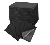 50 pièces Bavoirs dentaires,34cm*45cm couvertures de table de tatouag,bavoirs dentaires noirs,couvercles de plateau dentaire,Convient aux cliniques, restaurants, studios de tatouage, etc. (Noir)
