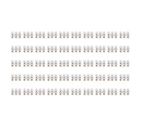 50 pièces Bloc de terminaux 20 A, connecteur de fil de type traversant ignifuge avec bande conductrice en laiton, ensemble de bornes à vis pour le contrôle électrique et les alimen (Trois entrées et