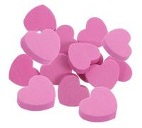 50 Pièces Bloc Lime à Ongles en Éponge Rose, Double Face, Forme Cœur, | Surface Abrasive Fine et Lavable, Format Compact, pour Extensions et Gel, Soins Maison ou Salon, Passionnées de Nail Art