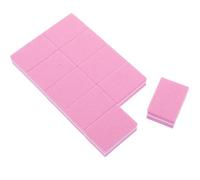 50 Pièces Bloc Tampon à Ongles Rose en Éponge, Polissage Fin | Préparation Rapide des Ongles, Retrait des Cuticules, pour Stries et Orteils, Usage Salon Professionnel