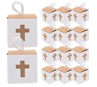 50 Pièces Boîte à Bonbons en Papier Kraft, Carrée Décorative | Cookies et Confiseries, Forme Unique Élégante, Fête, Noël, Thanksgiving, Thème Mariage