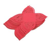 50 Pièces Boîte à Bonbons Rouge en Papier pour Fêtes et Présents | Découpe Ajourée, Format Portable, Usage Polyvalent, Protège , Lot pour Réunions et Célébrations