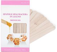 50 pièces/boîte Bois jetable Epilation Cire Applicateur Stick Spatule Outil d'élimination des cheveux