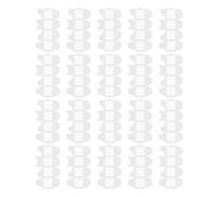 50 Pièces Boîtes à Dragées Croisées en Papier Blanc avec Ruban | Motif Croix Ajourée, Distribution Soignée des Friandises, pour Baptême, Shower et Tables D'invités