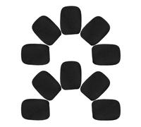 50 Pièces Bonnette Anti-vent pour Micro Cravate en Mousse Noire | Housse Légère à Ajustement Sûr, pour Guide Touristique et Discours, Compatible Lavalier