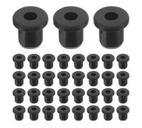 50 Pièces Bouchon de Passage en Silicone Noir, Modèle T