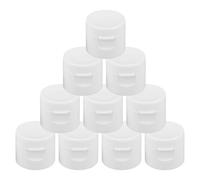50 Pièces Bouchon de Tube Dentifrice à Rabat, PP Blanc 13,6 MM | Ouverture Rapide 7,5mm, Filetage Compatible, pour Tubes de Crème Nettoyante, Voyage et Garçon Fille
