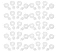 50 Pièces Bouchon Intérieur Rond à Clapet, PP Blanc Réutilisable | Distributeurs et Bouteilles à Sauce, Aide à Remplacer un Capuchon Perdu, Usage Voyage et Bricolage
