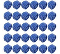 50 Pièces Bouchon Luer Lock en Plastique Bleu pour Flacons de Colle Ca | Joint Étanche, Connexion Stable, Embout de Précision, Couvercle Vissable Adapté aux Flacons Souples