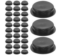 50 Pièces Bouchon Rond en Caoutchouc Noir, 27mm Réutilisable | Joint Pratique à Usage Multiple, pour Cochon en Céramique et Coffret Cash, Lot pour Atelier