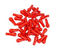 50 Pièces Bouchons d'Aspiration Compte-Gouttes en Caoutchouc Bouchons d'Ampoule Compte-Gouttes de Remplacement pour Pipettes à Tube à Essai Compte-gouttes Pipettes de Mesure Compte-Gouttes à Forte