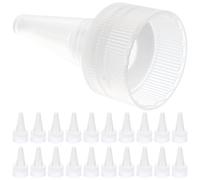 50 Pièces Bouchons de Bouteille 24 Dents, Lot de Rechange | Bouteilles D’eau et Flacons Cosmétiques, Surface Lisse Polie, Usage Bureau et Déplacement, Réutilisable