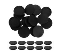 50 Pièces Bouchons de Tube D'affiches 76mm, Carton Plastique Noir, Rond | Bord sans Bavure, Surface Lisse, Limite les Rayures, pour Plans et Dessins, Transport Longue Distance