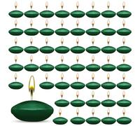 50 Pièces Bougies Flottantes, Pas de Parfum Bougies Flottantes, Décorer Bougie Flottante, pour Piscine de Mariage, Baignoire de la Saint-Valentin, Dîner, Décoration de Noël (Vert)