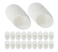 50 Pièces Boule de Soie Beauté Visage 1x0, 6 Pouce en Nettoyant | Gommage Précis, Soutien Stable pour Soins du Visage, Format Blanc, Usage Extérieur et Voyage
