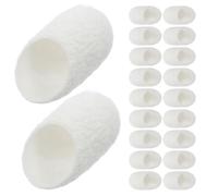 50 Pièces Boules de Soie Exfoliantes pour Nettoyage du Visage | Cocon de Ver à Soie Blanc, Usage Spa et Maison, Soin Doux Rétention D’humidité