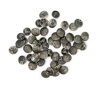 50 pièces bouton en alliage motif décoratif circulaire rétro bronze accessoires de vêtements, boutons de bricolage pour vestes manteaux chemises sacs, fournitures d'artisanat de