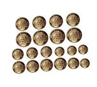 50 Pièces Boutons Rétro Décorations Diy pour Vêtements Costumes Manteaux Boutons Laiton pour Customisation Vêtements