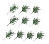 50 Pièces Branches De Pin Artificielles, 7 * 5cm Fausses Branches Sapin, Aiguilles De Pin Noel, Branches Deco Noel, Kit De Bricolage pour Couronnes De L'Avent Et comme Décorations De Noël (Vert)