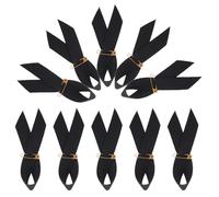 50 Pièces Broche Ruban Funéraire en Polyester Noir | Nœud Classique, Usage Commémoratif et Service Funèbre, Facile à Transporter, Réutilisable