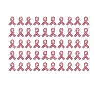 50 pièces broche rubanrose sensibilisation cancer du sein épinglettes soutien femme badge accessoires vêtements sac à dos pins prévention lutte santé décoration octobre rose (2.8X2.1CM)