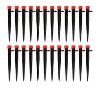 50 Pièces Buse D'arrosage pour Jardin Réglable 13cm | Pulvérisation 360°, Débit Ajustable, pour Pelouse et Verger, Compatible Tube 4mm et 7mm