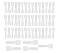 50 Pièces Cable Management Bureau Blanc 30x90mm Attache Cable Adhesif Rangement Organisateur Support Cable Range Gestion des Câbles Sous Le Bureau