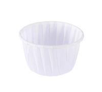 50 Pièces Caissettes Muffin en Papier Blanc, Anti Huile | Papier, Montage Facile, Format Petit Gâteau, Fêtes de Noël et Fiançailles, Usage Dessert Maison