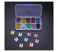 50 pièces camion SUV voiture fusibles 3A 5A 7.5A 10A 15A 20A 25A 30A 35A 40A Ampère avec boîte Clip assortiment Auto lame Type fusible ensemble Câblage de protection