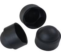 50 pièces capuchon de protection hexagonal M10 - ouverture de clé 17mm, couleur noire - capuchon de protection