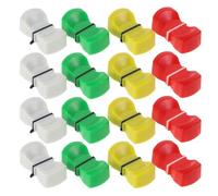 50 Pièces Capuchons de Fader, Plastique, 4mm, Lot 50 | Codage Couleur par Canal, Réglage Audio Pratique, pour Dj et Studio Maison, Usage en Cabine