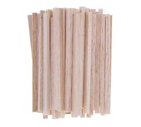 50 pièces carrées en bois de balsa inachevé tige de goujon en bois pour enfants modèle faisant bricolage artisanat maison décoration de fête de mariage 50/80/110mm - bois, 110mm de Utile et attrayant