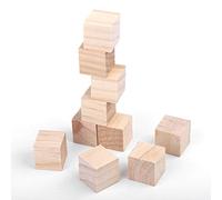 50 Pièces Carrés en Bois Petits Cubes en Bois Blocs en Bois pour Bricolage Artisanat à la Main Artisanat en Bois Jouet Décor à la Maison 10mm (25mm (10 pièces))