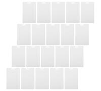 50 Pièces Cartes D'identité Vierges à Fente Verticale | Surface Blanche Lisse, Impression Recto Verso, pour Organisateurs D'événements et Gestion du Public
